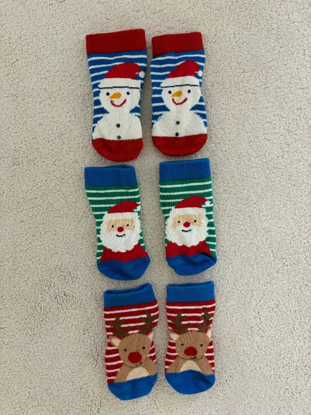 Jojo Maman Bebe 6-12m Christmas socks
